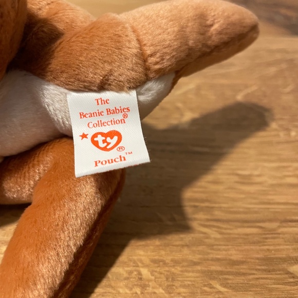 Ty Beanie Babies Pouch Kangaroo and Baby Brown 1996 – New Tag Protector VINTAGE - Picture 9 of 10